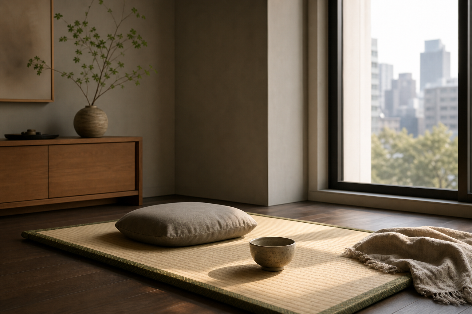 Designing a Meditation Corner with Tatami