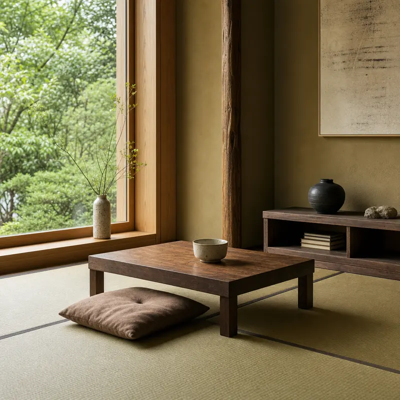 Meditation space with Tatami mat