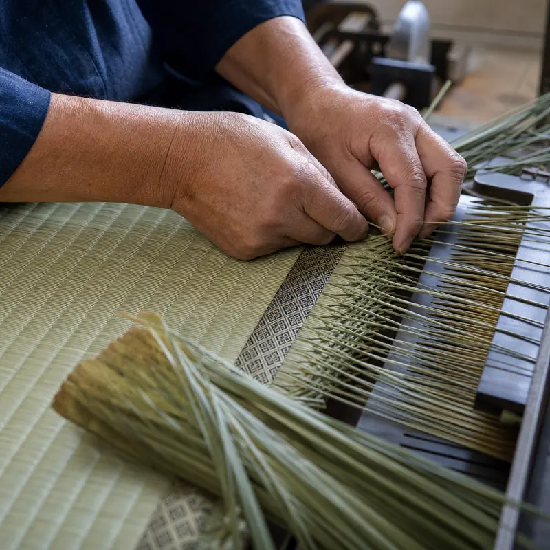 Traditional Tatami weaving