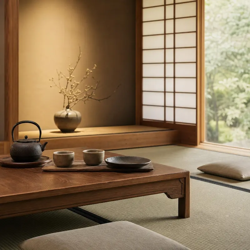 Japanese tea room aesthetic