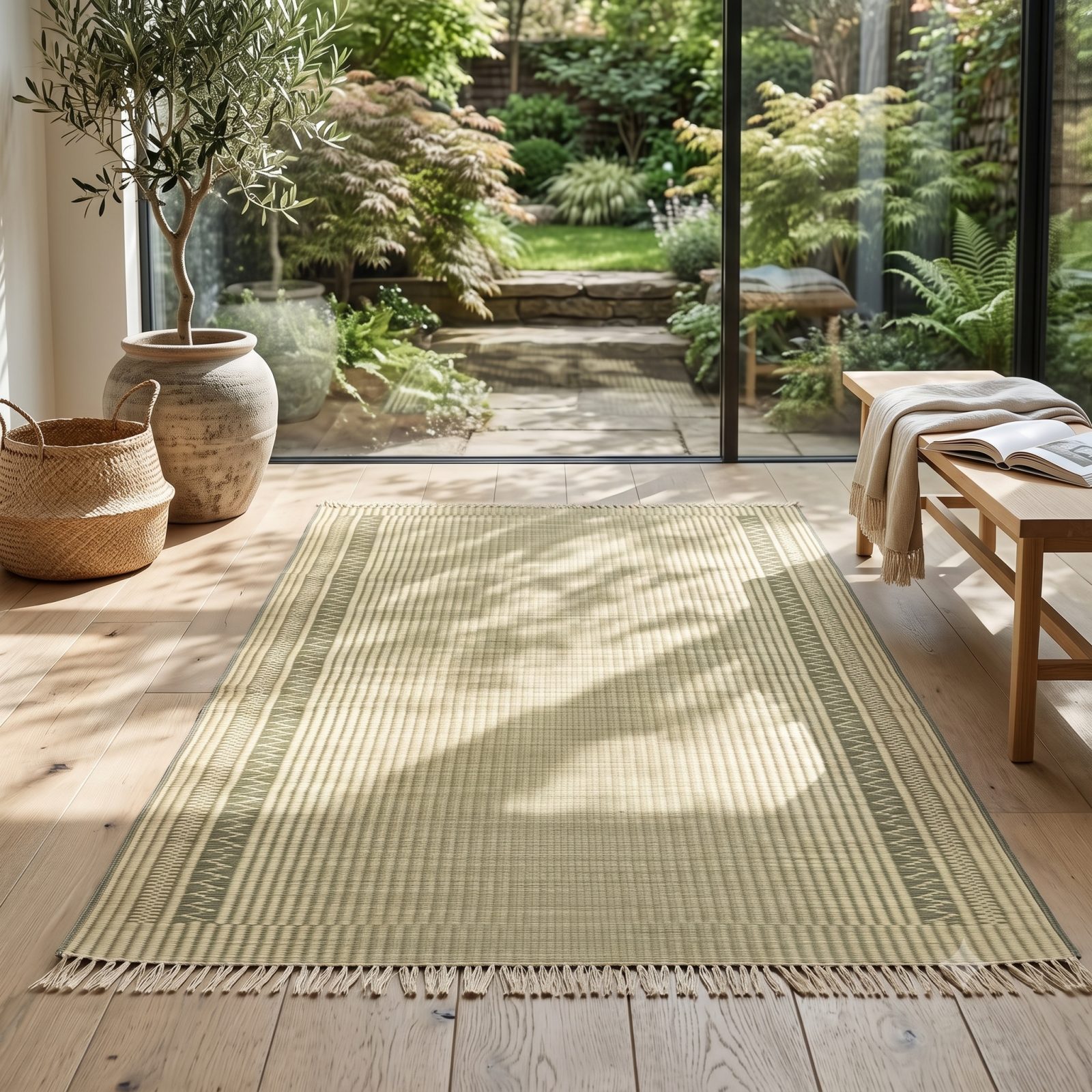 Reed Tatami Sleep Mat — Natural Madurkathi reed grass tatami mat